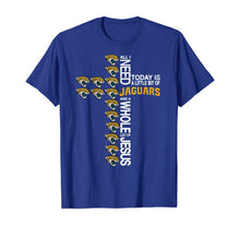 Load image into Gallery viewer, Merry Christmas Cross Football Team Jacksonville-Jaguar Xmas T-Shirt