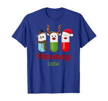 Load image into Gallery viewer, Pills Snowman Reindeer Santa Claus Pharmacy Crew Christmas T-Shirt