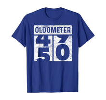 Load image into Gallery viewer, Oldometer Odometer Funny 50th Birthday Gift 50 yrs Old Joke T-Shirt