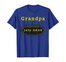 Load image into Gallery viewer, Grandpa - established July 2020 T-Shirt