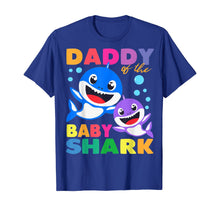 Load image into Gallery viewer, Daddy Of The Baby Shark Birthday Daddy Shark Fathers Day T-Shirt-112987