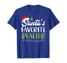 Load image into Gallery viewer, Funny Santa's Favorite Realtor Christmas Santa Hat Light T-Shirt