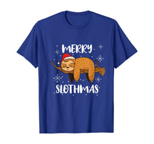 Load image into Gallery viewer, Merry Slothmas Funny Sloth Christmas Outfit For Sloth Lovers T-Shirt