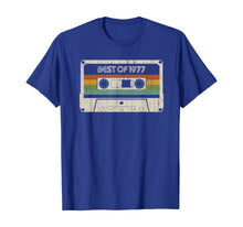 Load image into Gallery viewer, Vintage Best of 1977 42nd Birthday Cassette T-Shirt-119179