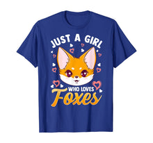 Load image into Gallery viewer, Just A Girl Who Loves Foxes Kids Girls Cute Fox Gift Mom T-Shirt