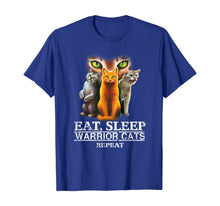 Load image into Gallery viewer, EAT SLEEP WARRIOR CATS REPEAT - CHRISTMAS GIFT FOR CAT LOVER T-Shirt