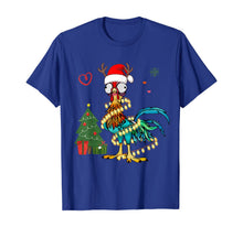 Load image into Gallery viewer, Chicken Christmas Reindeer Christmas Lights Pajama Costume T-Shirt