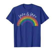 Load image into Gallery viewer, Love Is Love Shirt - Gay Pride Shirt Vintage Rainbow LGBT