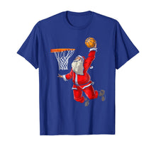 Load image into Gallery viewer, Basketball Santa T Shirt Christmas Hat Ball Sport