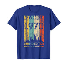 Load image into Gallery viewer, Vintage November 1970 Shirt 49 Years Old 1970 Birthday Gift T-Shirt
