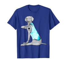 Load image into Gallery viewer, Funny weimaraner Dog I Love Mom Tattoo T-Shirt-339404