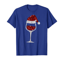 Load image into Gallery viewer, Wine Glasses Santa Hat Christmas Wine Lover T-Shirt