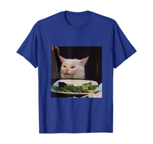 Load image into Gallery viewer, Dinner Table Cat Meme Funny Internet Yelling Confused Gift T-Shirt