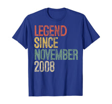 Load image into Gallery viewer, Legend Since November 2008 11th Birthday Gift 11 Year Old T-Shirt