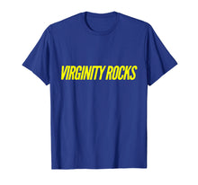 Load image into Gallery viewer, Virginity Rocks Yellow Letters Shirt