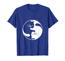 Load image into Gallery viewer, Black White Cat Yin and Yang T-shirt for Women and daddy