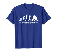 Load image into Gallery viewer, Evolution of Man T-Shirt Funny Hockey Goalie Shirt