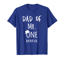 Load image into Gallery viewer, Mens Dad of MR. Onederful Wonderful Funny 1st birthday boy outfit