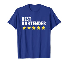 Load image into Gallery viewer, Best Bartender T-Shirts For Women Men 5 Star Gifts Tee Shirt