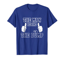 Load image into Gallery viewer, Mens The Man Behind The Bump Baby Shower Shirts For Mom And Dad