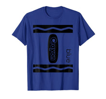 Load image into Gallery viewer, Blue Crayon Halloween Couple Friend Group Costume T-shirt