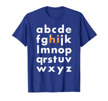 Load image into Gallery viewer, Hi Alphabet Letters ABC's T-Shirt
