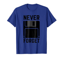 Load image into Gallery viewer, Never Forget Floppy Disk Vintage Tech Funny T-Shirt