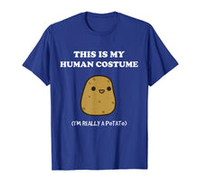Load image into Gallery viewer, Funny Potato T-Shirt | Xmas Gift This Is My Human Costume