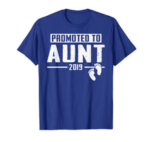 Load image into Gallery viewer, Promoted To Aunt Est 2019 T-Shirt First Time New Mothers Day