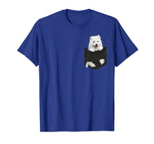 Load image into Gallery viewer, Funny Samoyed Puppy In Pocket T Shirt Gift for Women Men