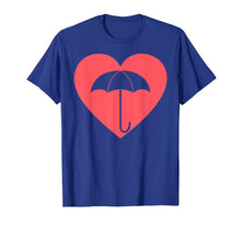 Load image into Gallery viewer, Love umbrella heart family summer academy coral 2019 Tshirt