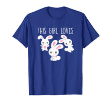 Load image into Gallery viewer, Bunny T-Shirt: This Girl Loves Bunnies Tee Love Anime Gift