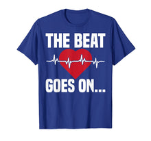Load image into Gallery viewer, Beat Goes On Open Heart Surgery T-Shirt Post Surgery Tee