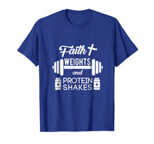 Load image into Gallery viewer, Faith Weights Christian Gym Humor Exercise Workout Shirt