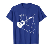 Load image into Gallery viewer, Guitar Playing Otter Music Cool T shirt