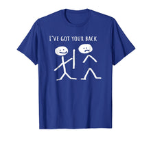 Load image into Gallery viewer, I Got Your Back Stick Figure Grafic Friendship TShirt