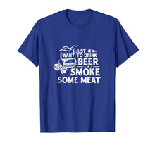 Load image into Gallery viewer, BBQ Smoking Pitmaster Shirt Gift Drink Beer Smoke Meat