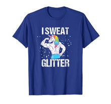 Load image into Gallery viewer, I Sweat Glitter Shirt Unicorn Gym Tee | Men Women Kids Gift