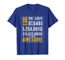 Load image into Gallery viewer, 10th Birthday Gift 10 Years Old Being Awesome Shirt for Boys