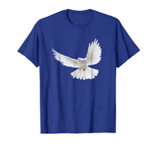 Load image into Gallery viewer, Beautiful Flying Peaceful White Dove Photo Portrait T-Shirt