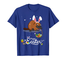 Load image into Gallery viewer, Cute Easter Platypus with Bunny Ears and Eggs T Shirt