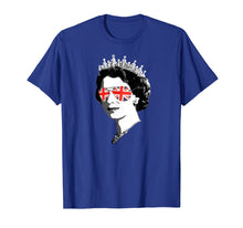 Load image into Gallery viewer, Elizabeth II Sunglasses TShirt British Crown Union Jack Meme