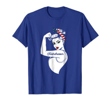 Load image into Gallery viewer, Awesome Women Tshirt Hairdresser American flag