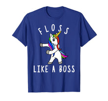 Load image into Gallery viewer, Floss Like a Boss Shirt - Flossing Unicorn Shirt