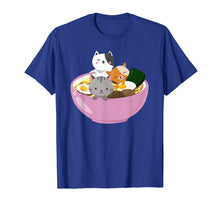 Load image into Gallery viewer, Cute Kawaii Cat Ramen Bowl T Shirt Japanese Anime Kitten Tee