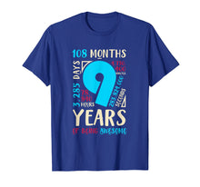 Load image into Gallery viewer, 9th Birthday Gifts Son Daughter Nine 9 Year Old Boys Girls T-Shirt