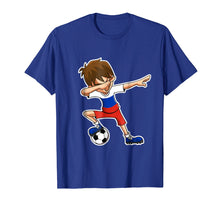 Load image into Gallery viewer, Dabbing Soccer Boy Russia Shirt, Russian Flag Jersey