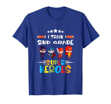 Load image into Gallery viewer, I Train 2nd Grade Super Heroes Teacher Team Gift T Shirt