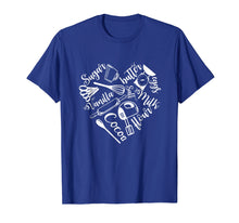 Load image into Gallery viewer, Baking Ingredients And Utensils Heart T-Shirt