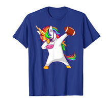Load image into Gallery viewer, Football Unicorn T-Shirt Girls Squad Party Rainbow Dab Dance